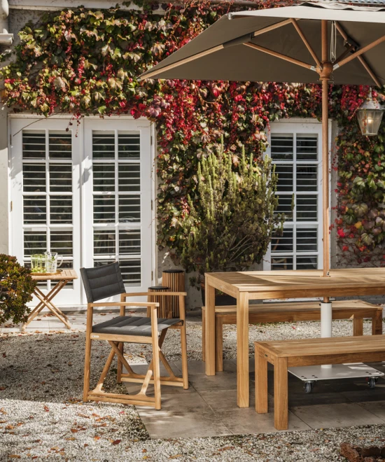 Marina Chair with Linear Table & Bench (4)